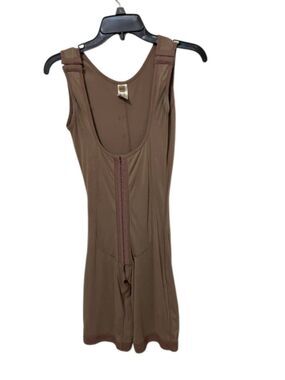 Ann Chery Faja Colombiana Open Bust Compression Bodysuit Shapewear Cocoa XXL